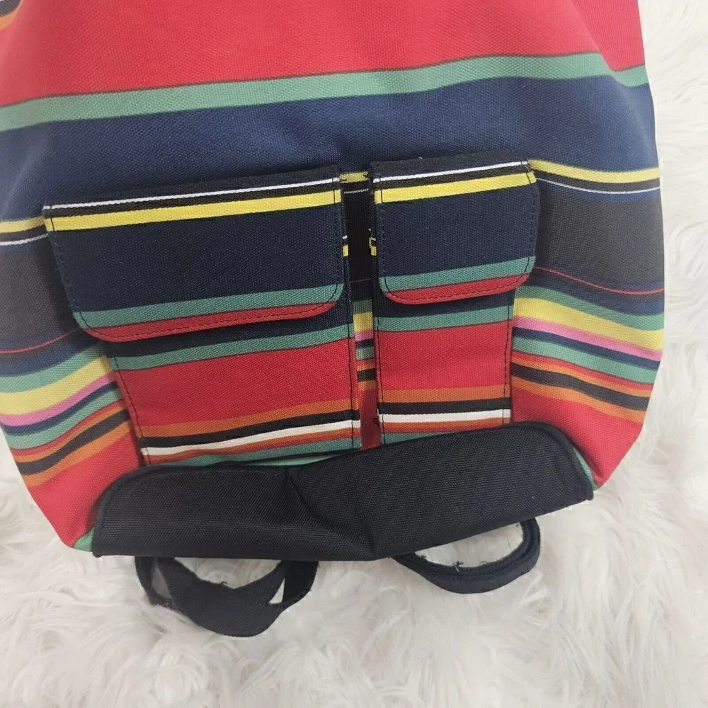 Vintage Kate Spade Striped Bucket Bag Backpack Sling